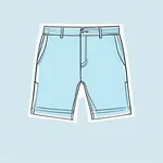 pale blue pair of shorts image